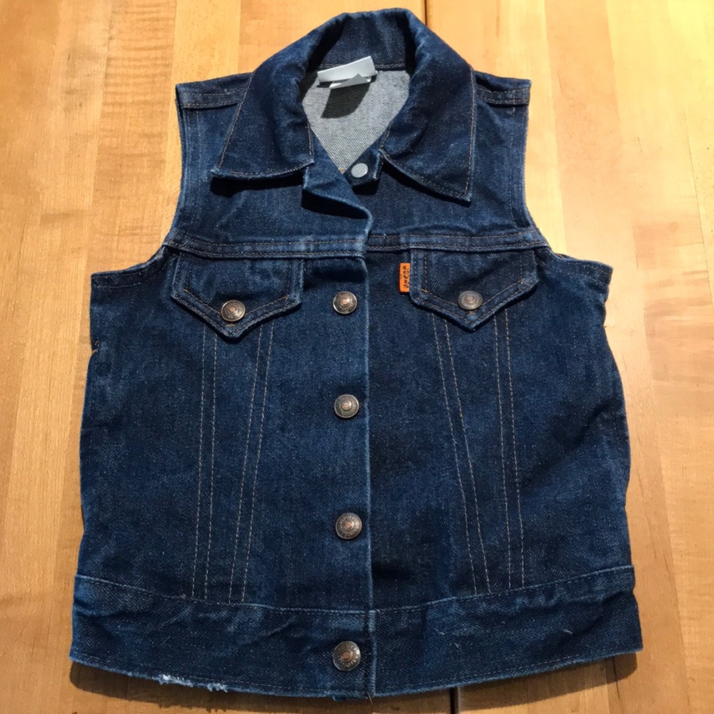 Levi’s VTG orange tab dark blue girl 4T Vest